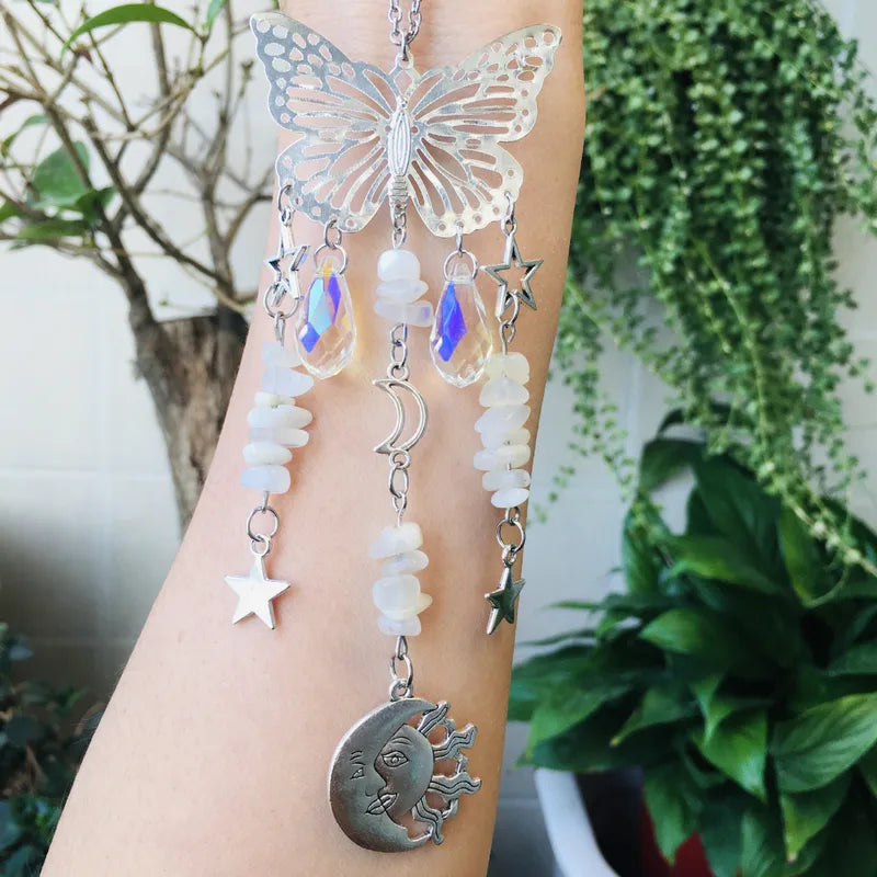 🦋 Moonstone Butterfly Sun Catcher 🦋