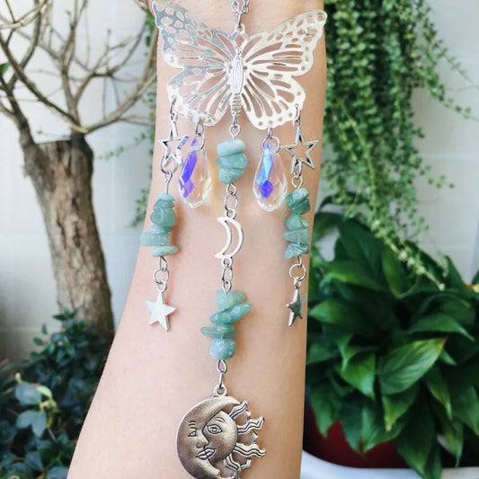 🦋 Green Aventurine Butterfly Sun Catcher 🦋