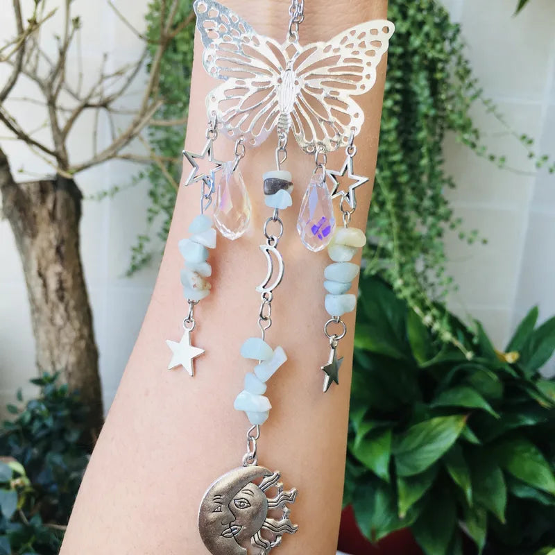 🦋 Amazonite Butterfly Sun Catcher 🦋
