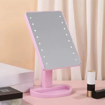 🎀  Portable Princess Mirror with LED Touch Light  🎀