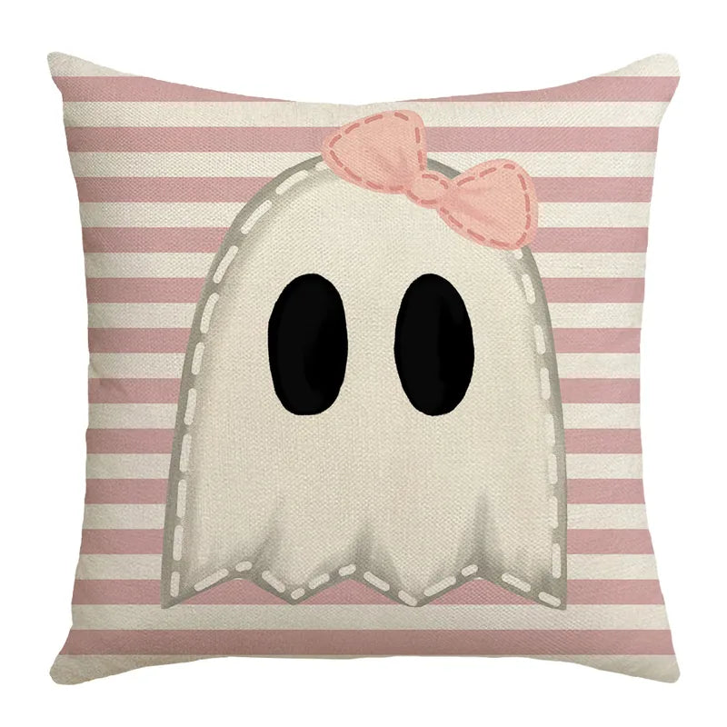 🎃 4pc Halloween Pink Cushion Covers 🕸️