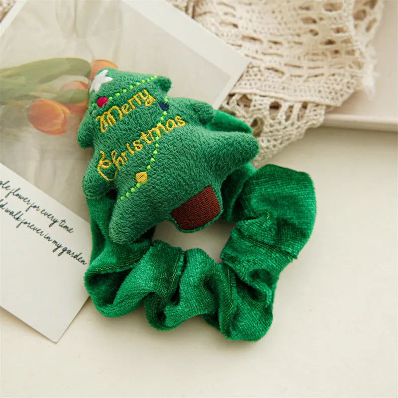 6pc Christmas Scrunchie Set