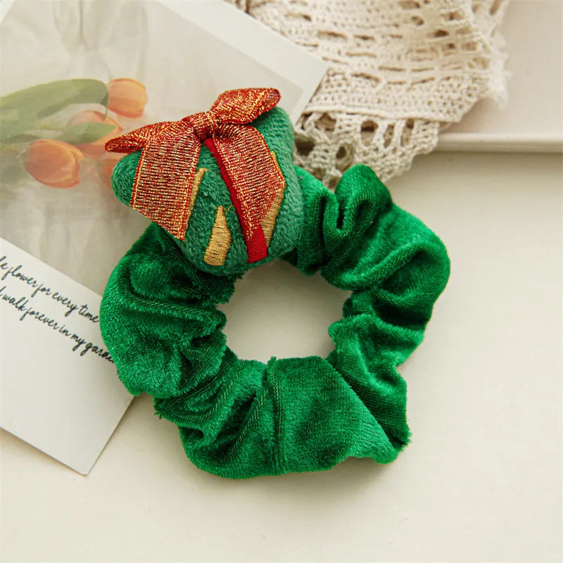 6pc Christmas Scrunchie Set