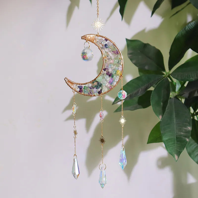 🌙✨ Moon Crystal Suncatcher ✨🌙