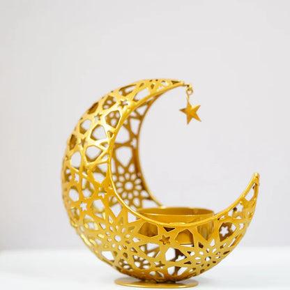 🌙 Retro Simple Style Star & Moon Iron Tealight Holders 🌙