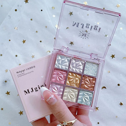 💎 Iridescent Pearl Glitter Eyeshadow Palette 💎