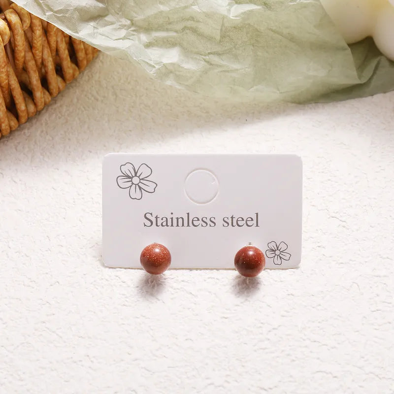 ✨ Elegant Sweet Round Crystal Stud Earrings ✨