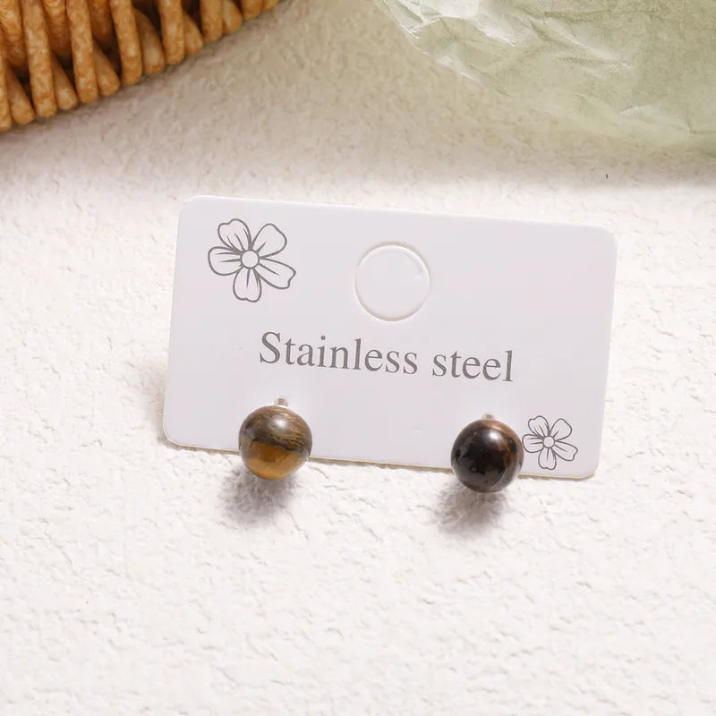 ✨ Elegant Sweet Round Crystal Stud Earrings ✨