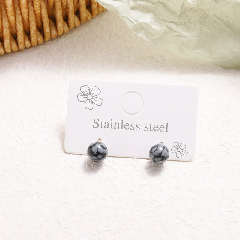 ✨ Elegant Sweet Round Crystal Stud Earrings ✨