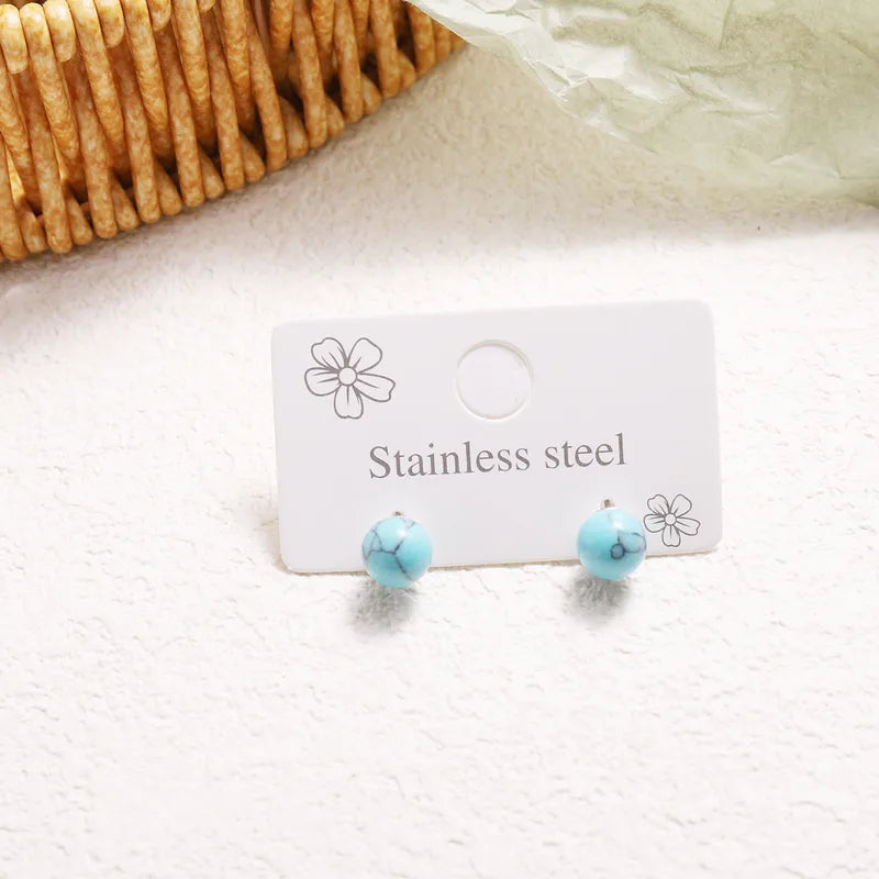 ✨ Elegant Sweet Round Crystal Stud Earrings ✨