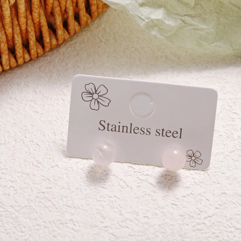 ✨ Elegant Sweet Round Crystal Stud Earrings ✨