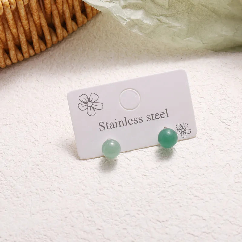 ✨ Elegant Sweet Round Crystal Stud Earrings ✨