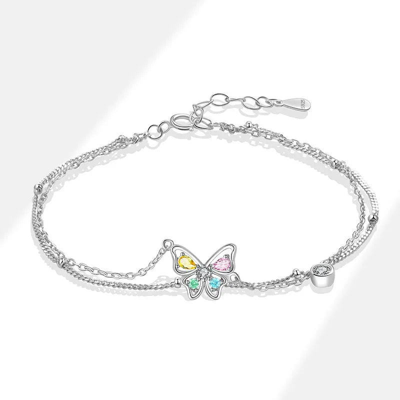 🦋 Multicoloured Sterling Silver 925 Butterfly Jewellery 🦋