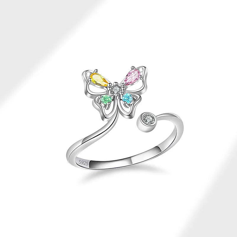🦋 Multicoloured Sterling Silver 925 Butterfly Jewellery 🦋