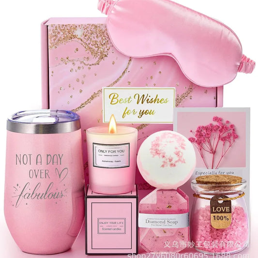 "Not a Day Over Fabulous" Boxed Pink Gift Set