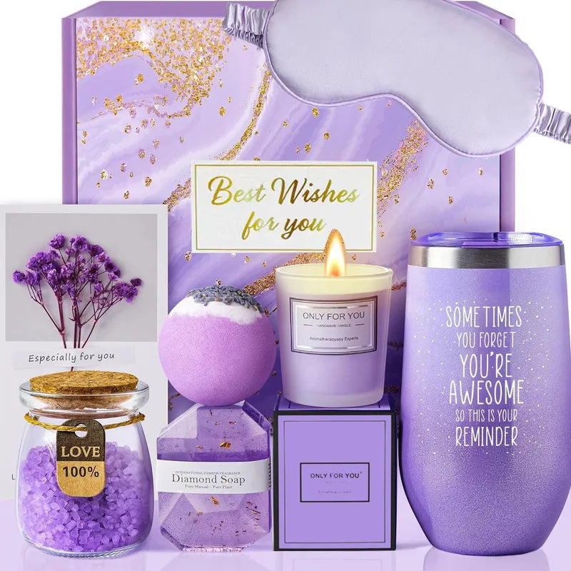 💜 Best Wishes for You – Boxed Purple Gift Set 💜