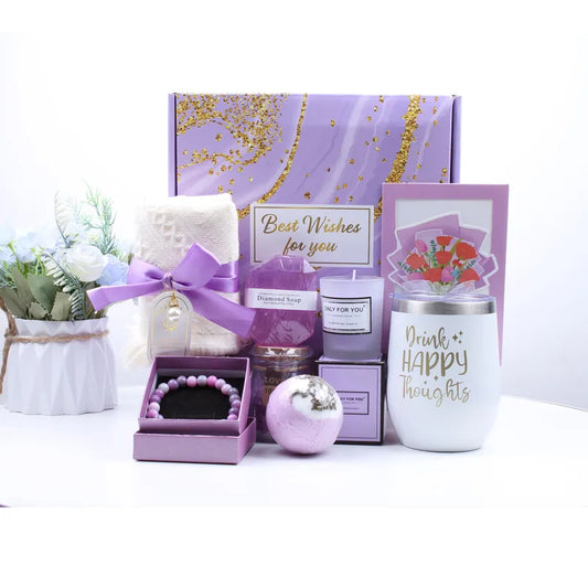 🍹 Purple Drink Happy Thoughts – Tumbler Gift Set