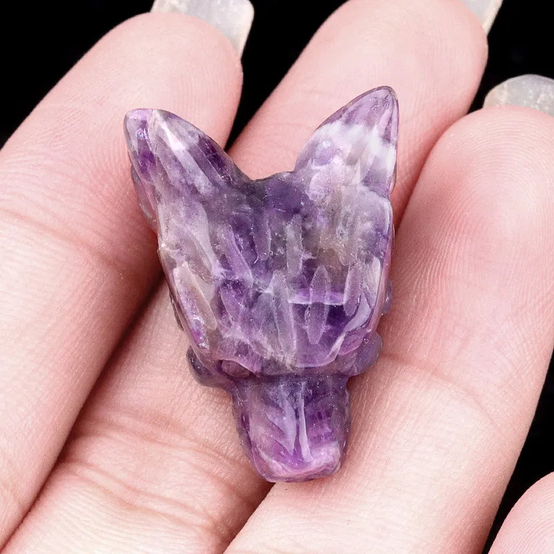 🐺 Crystal Wolf Head Ornaments 🐺