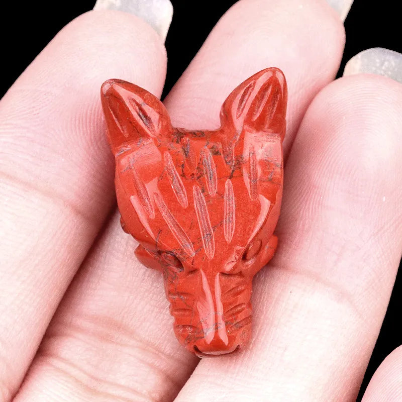 🐺 Crystal Wolf Head Ornaments 🐺