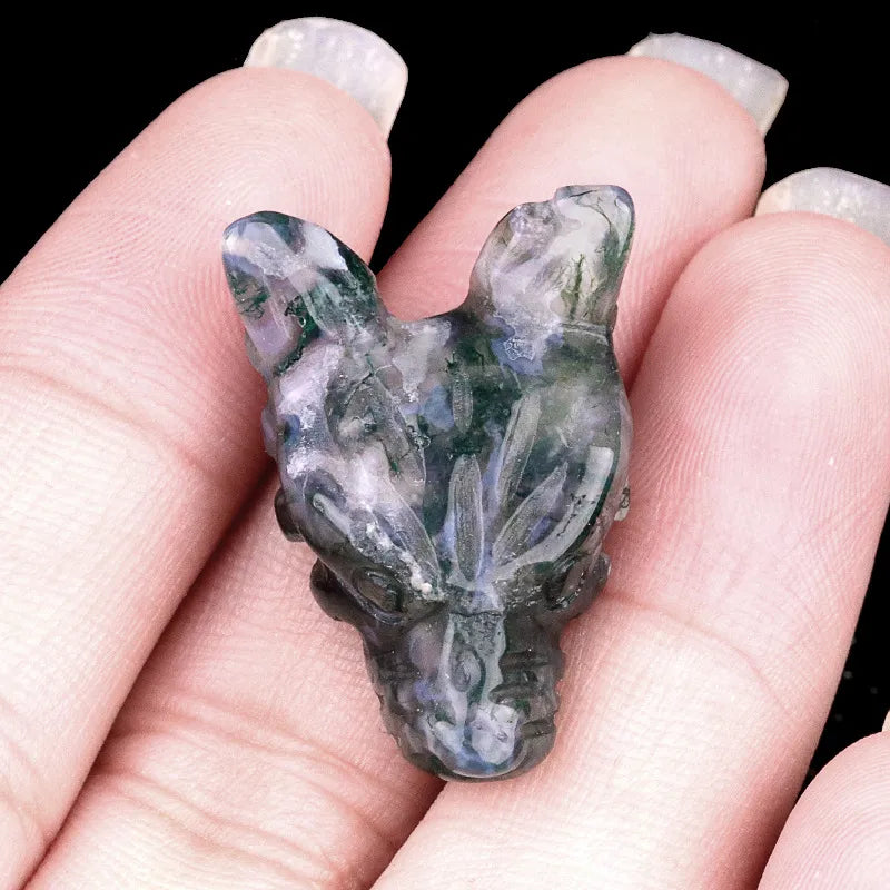🐺 Crystal Wolf Head Ornaments 🐺