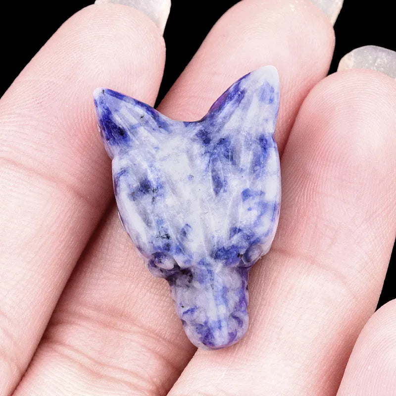 🐺 Crystal Wolf Head Ornaments 🐺