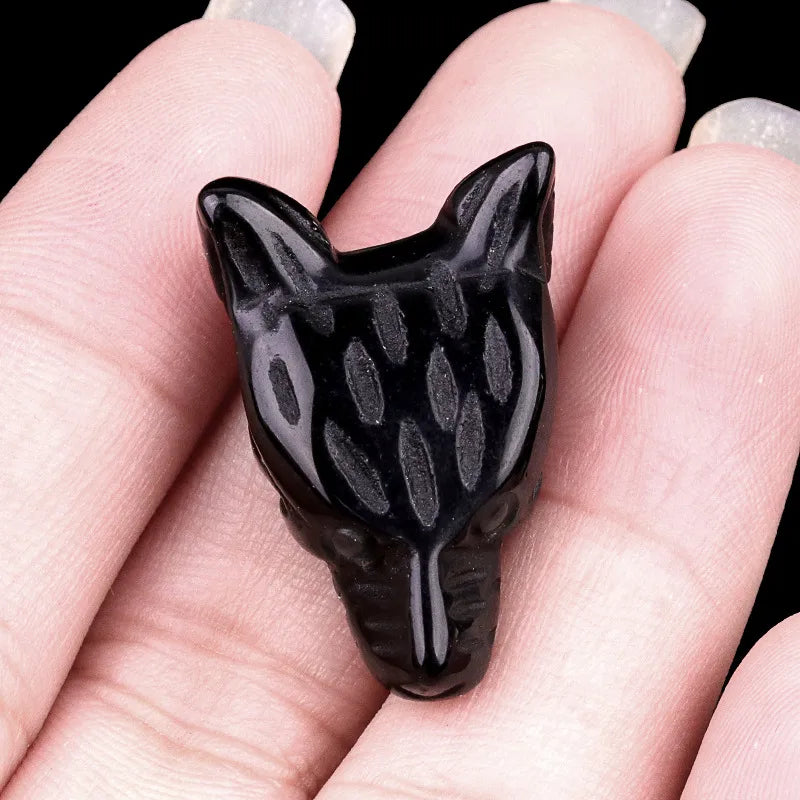 🐺 Crystal Wolf Head Ornaments 🐺