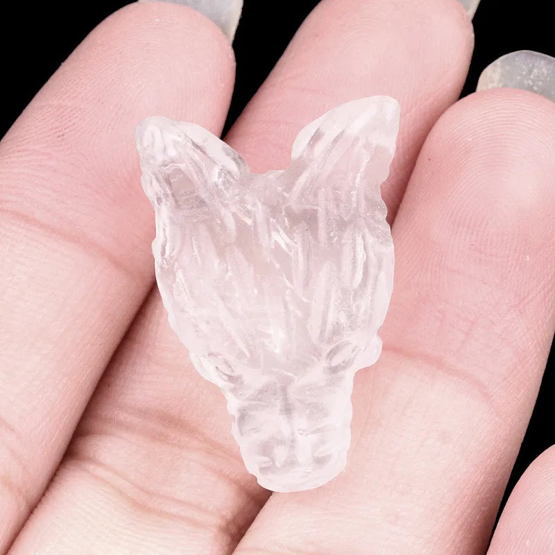 🐺 Crystal Wolf Head Ornaments 🐺