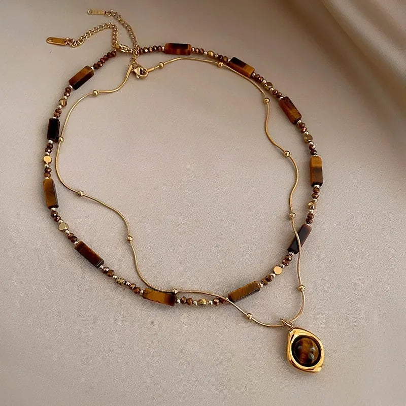 🐯 Tiger Eye Pendant Necklace 🐯