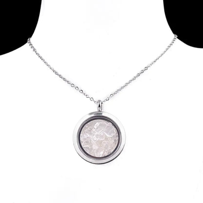 ✨ Crystal Chip Locket Necklaces✨