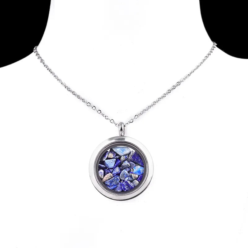 ✨ Crystal Chip Locket Necklaces✨