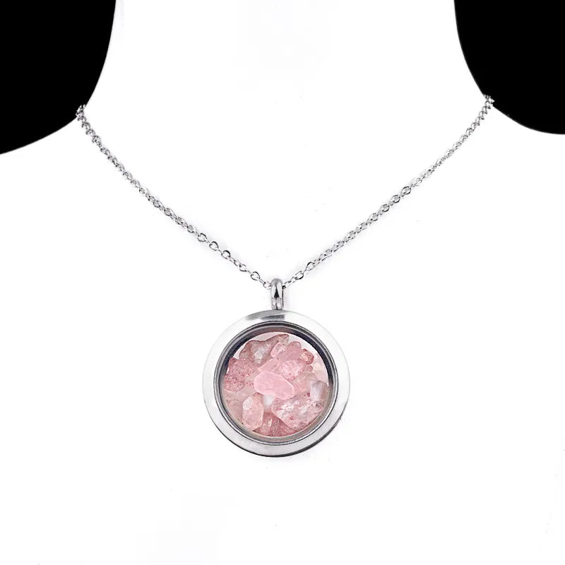 ✨ Crystal Chip Locket Necklaces✨