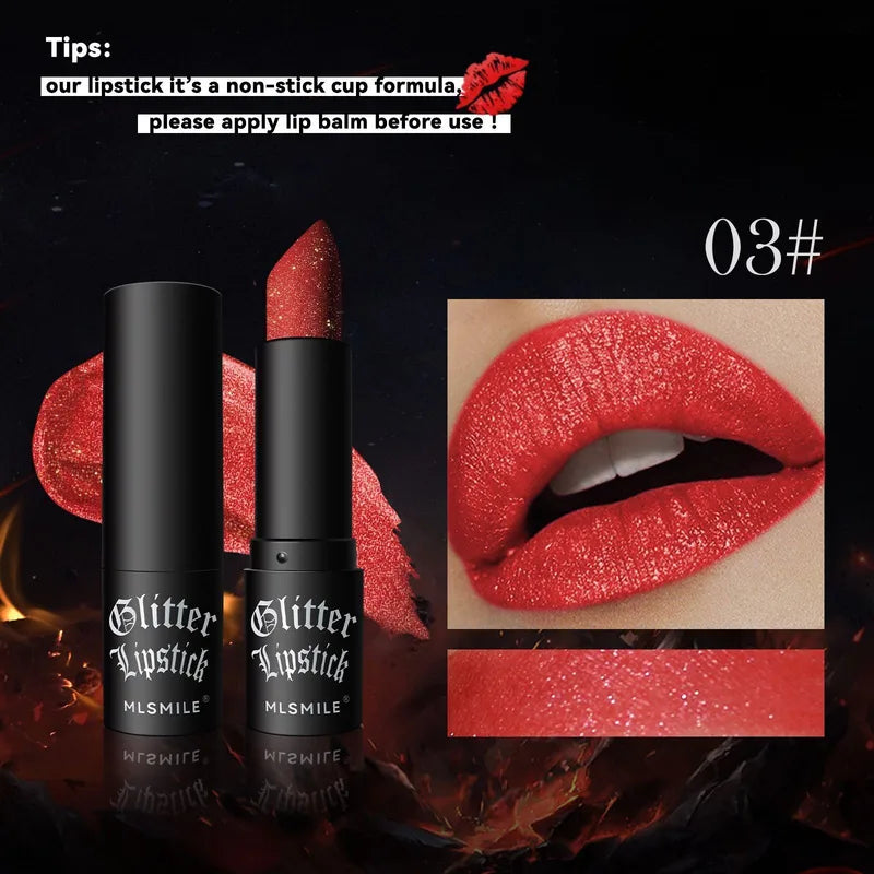 💋 Glitter Lipsticks – 6 Stunning Shades 💋