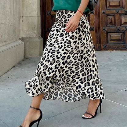 🐆 Leopard Print A-Line Skirt 🐆