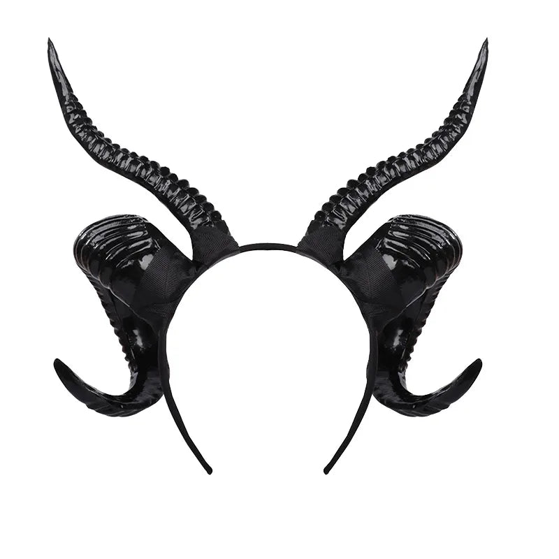 🖤 Baphomet Sheep Horn Headband 🖤