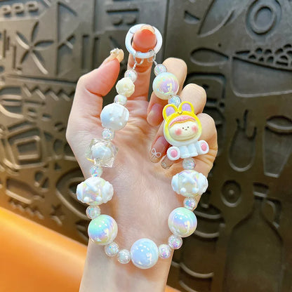 🎀✨ Cute Cartoon Phone Chain Beaded Keychains ✨🎀