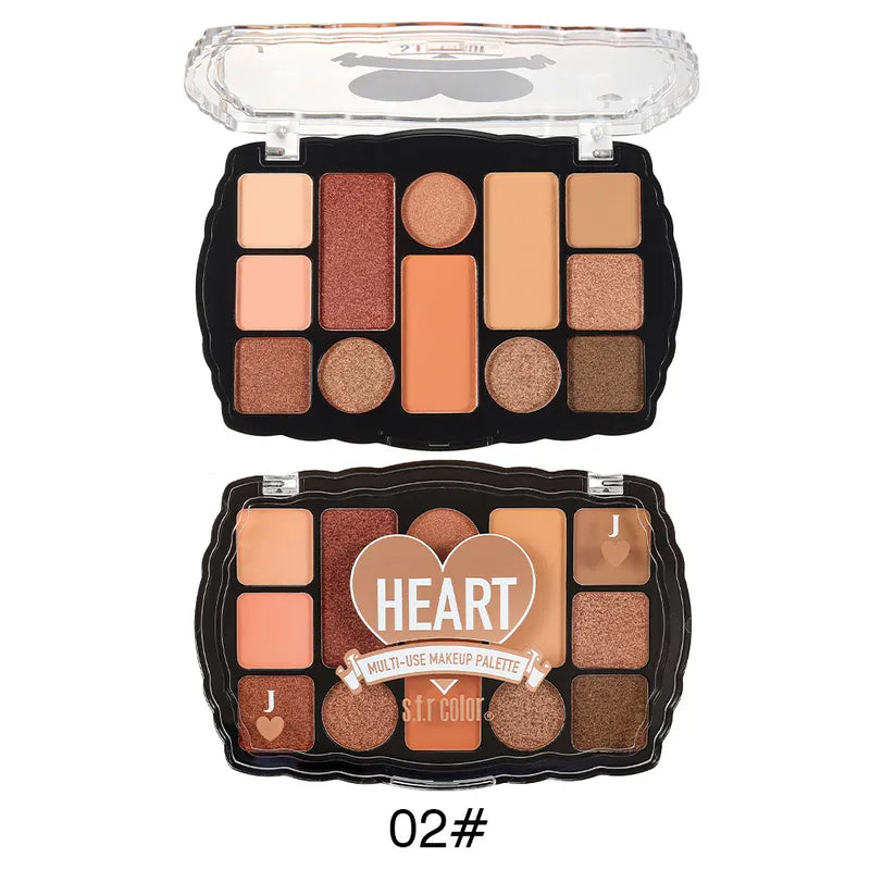 🎨 S.F.R Twelve-Colour Earth Tone Eyeshadow Palette 🎨