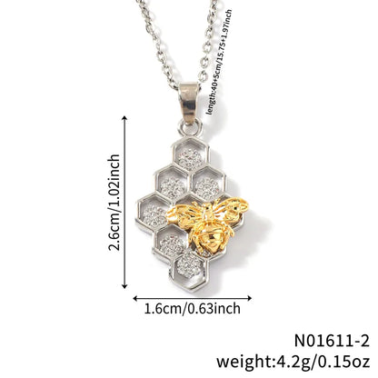 🐝 Honeycomb Bee Necklace 🐝