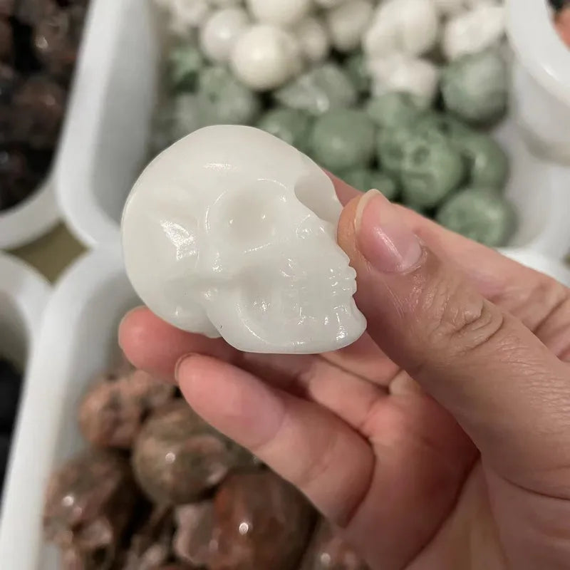 💀 Crystal Skull Head Ornaments 💀