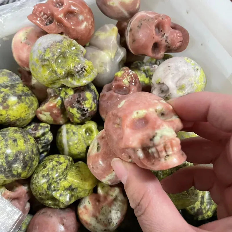 💀 Crystal Skull Head Ornaments 💀