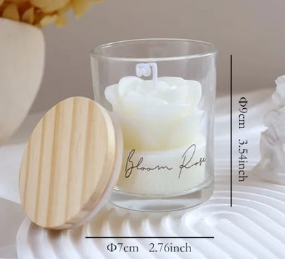 🌹 9*7cm Rose-Scented Soy Wax Candle 🌹