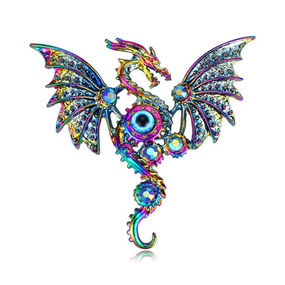 🐉⚙️ Clockwork Dragon Brooches ⚙️🐉