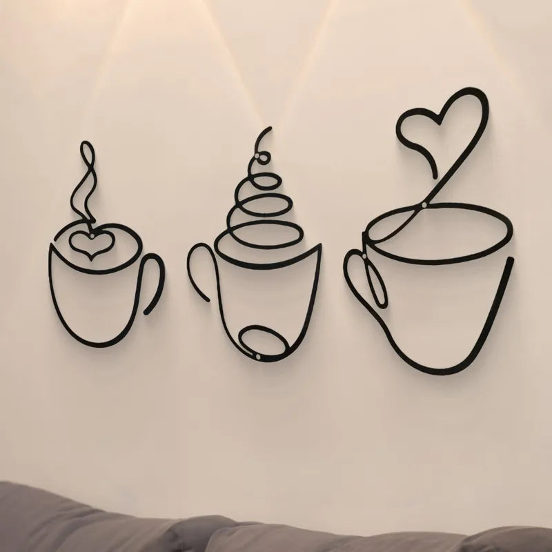 ☕ 3pc Set Creative Coffee-Themed Wall Art ☕