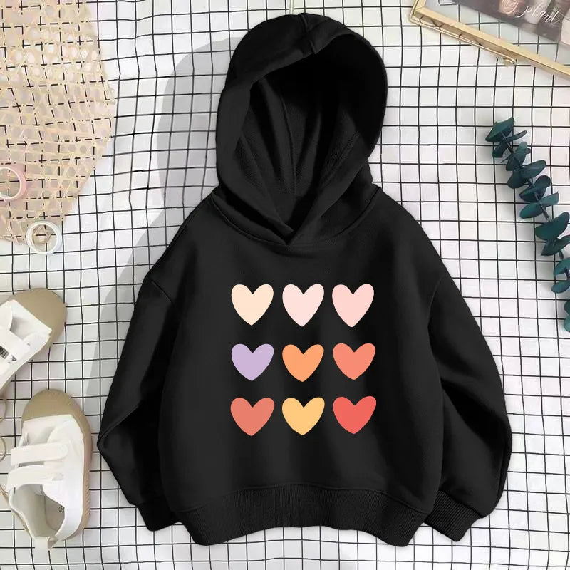 💖 Girl's Love Heart Hoodies (5 Colours Choices) 💖