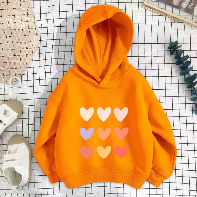 💖 Girl's Love Heart Hoodies (5 Colours Choices) 💖