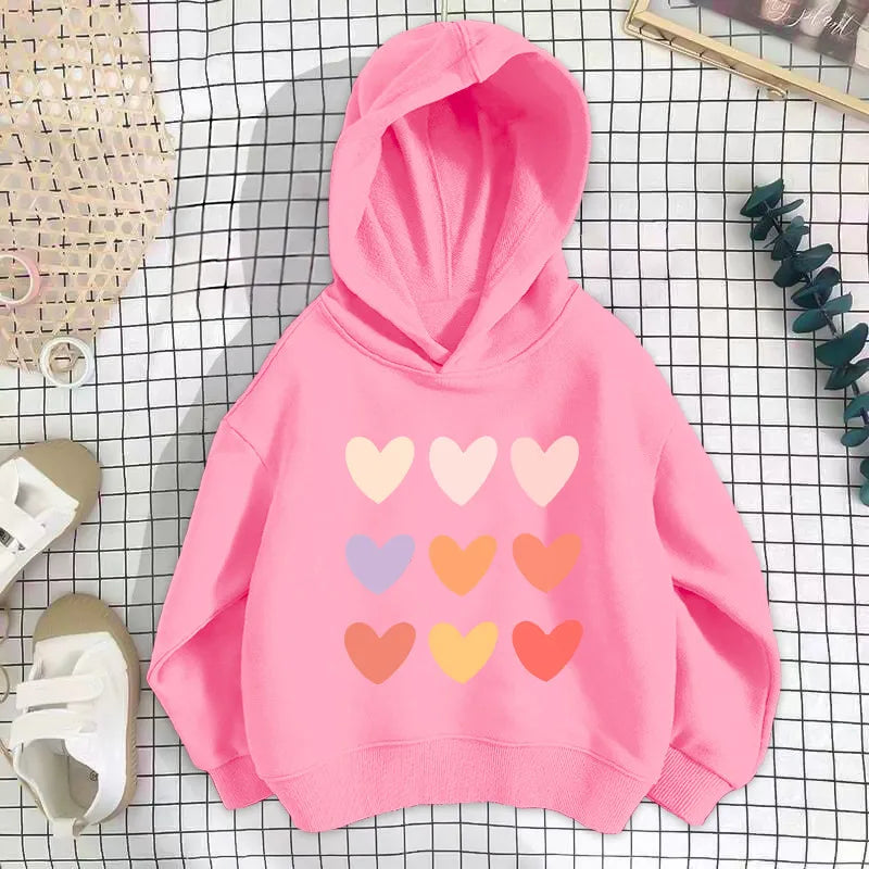 💖 Girl's Love Heart Hoodies (5 Colours Choices) 💖