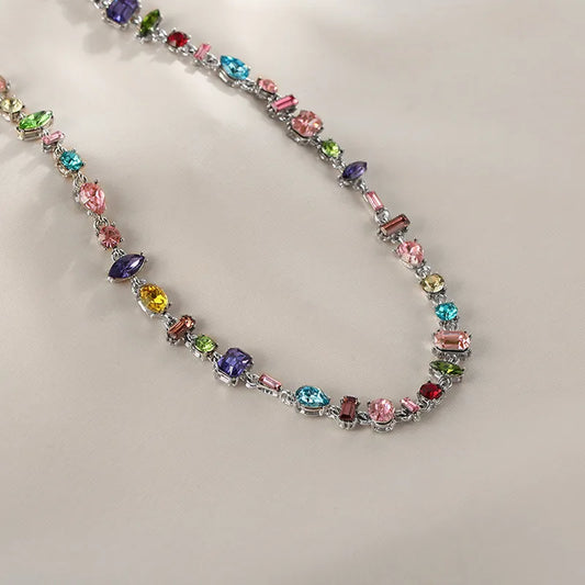 🌈 Crystal Candy Rhinestone Necklace 🌈