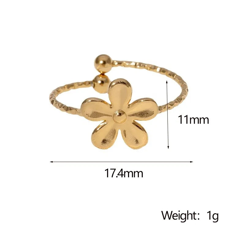 🎀✨ 3pc Gold Bow Adjustable Rings Set ✨🎀