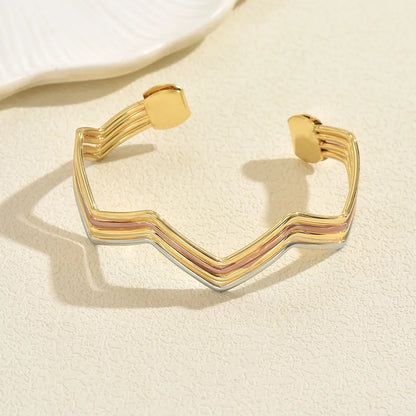 ✨ One Piece Multi-Layer Geometric Wave Bracelet ✨