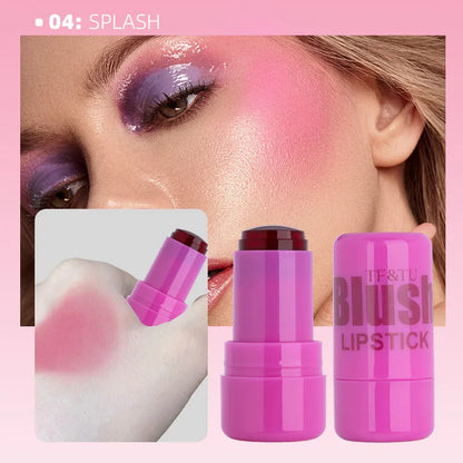 🌸 Jelly Blush Lipstick Stick Cheek Highlighter 🌸