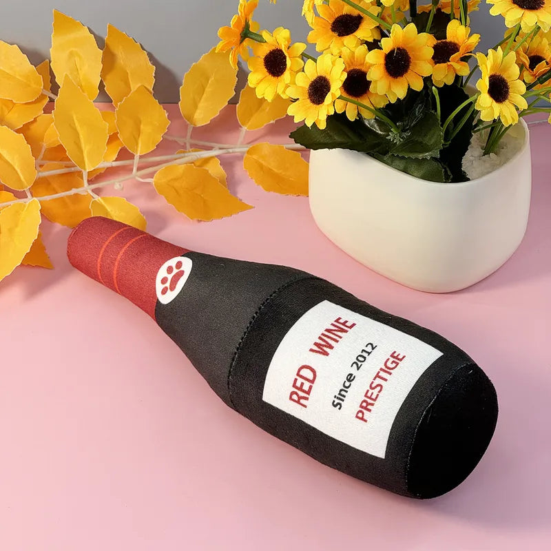 🍾🐕 Alcohol Bottle Themed Plush Pet Toy 🐕🍾